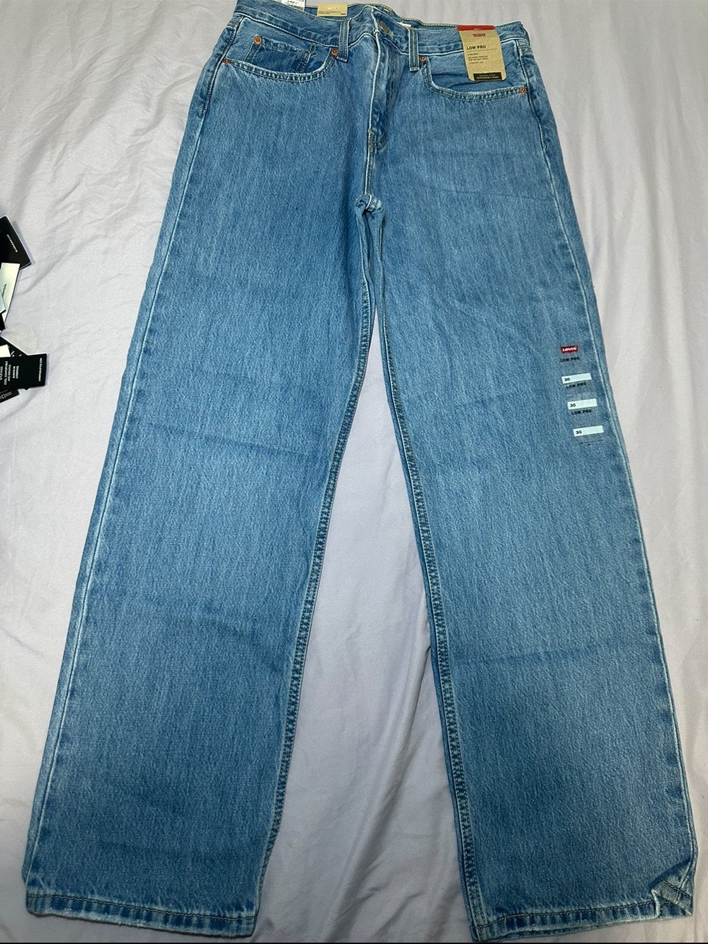 NWT Levi’s Low Pro Jeans Light Wash Straight Leg Y2K 90s